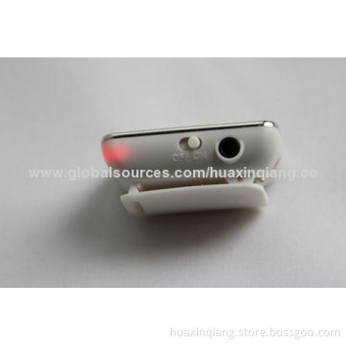 Portable MP3 Player, External Memory Card, Made of ABS, Silkscreen Logo
